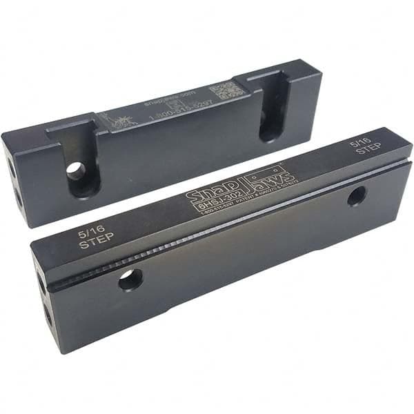 Snap Jaws 6HSJ-302 Vise Jaw: 6" Wide, 1.53" High, 0.73" Thick, Step 