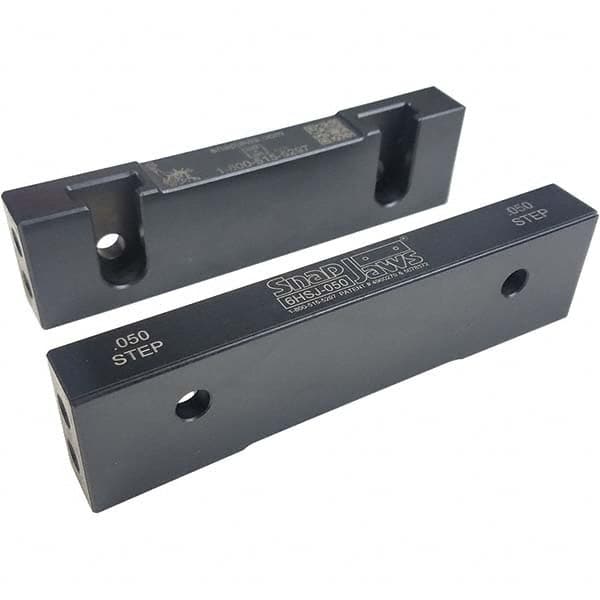 Snap Jaws 6HSJ-050 Vise Jaw: 6" Wide, 1.53" High, 0.73" Thick, Step 
