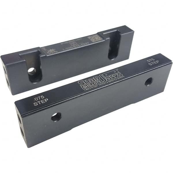 Snap Jaws 6HSJ-075 Vise Jaw: 6" Wide, 1.53" High, 0.73" Thick, Step 