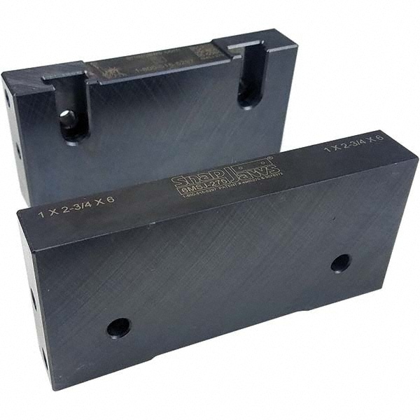 Snap Jaws 6MSJ-275 Vise Jaw: 6" Wide, 2.75" High, 1" Thick, Flat Image