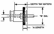 Collis Tool 78928 Tapping Adapter: #12 Tap, #2 Adapter Image