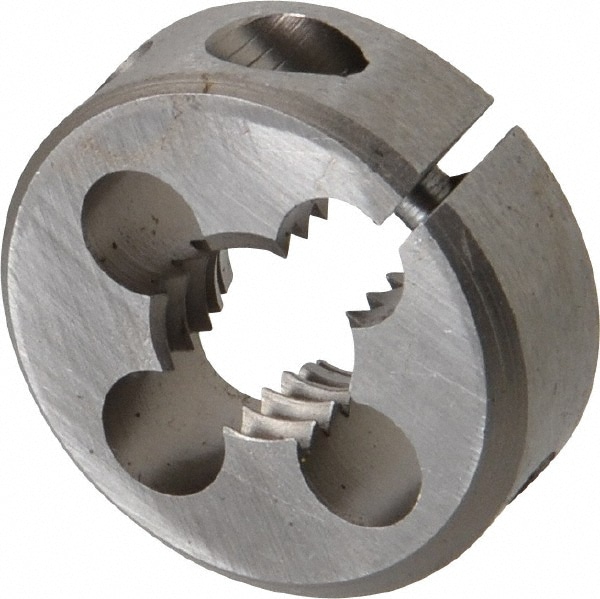 Round Die: 7/16-14, 1" OD, Carbon Steel