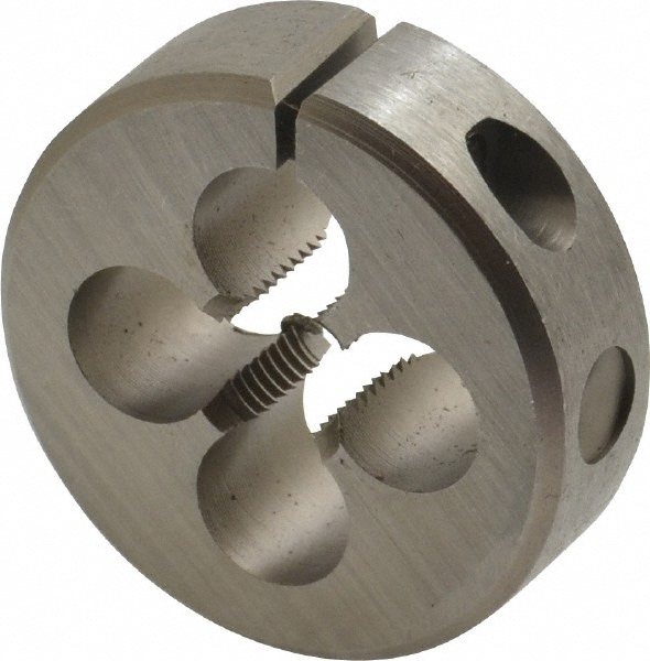 Irwin Hanson 4036 Round Die: 3/8-24, Carbon Steel Image