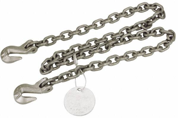 Chain Sling: 10" Wide, 10' Long, Steel