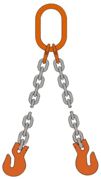 Pewag 7G80DOG/5 Chain Sling: 5 Long, Steel 