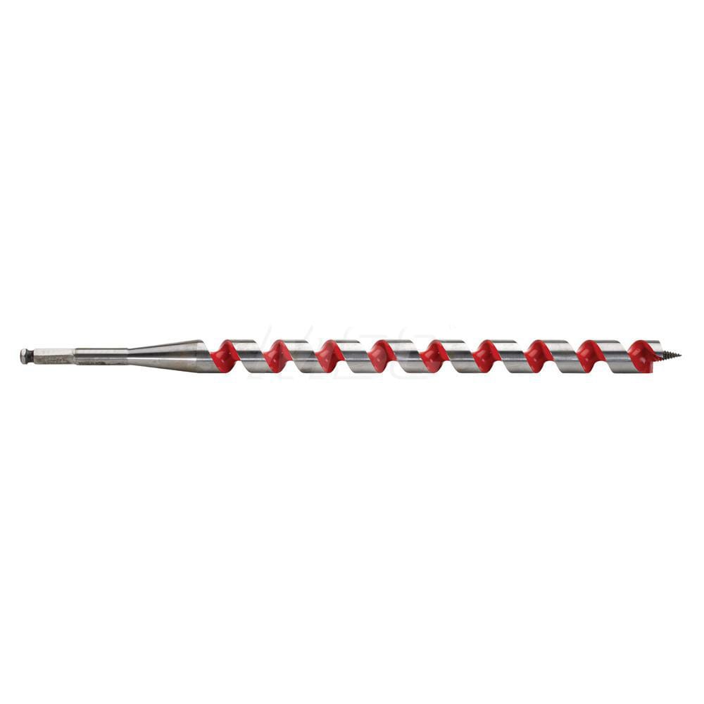 15/16", 7/16" Diam Hex Shank, 18" Overall Length with 15" Twist, Ship Auger Bit