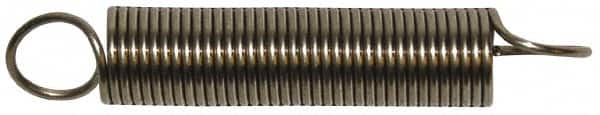 Extension Spring: 0.36" OD, 0.61" Extended Length, 0.041" Wire Dia