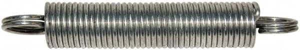 Gardner Spring 415C Extension Spring: 0.375" OD, 9.42 lb Max Load, 9.42" Extended Length, 0.0475" Wire Dia 
