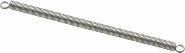 Gardner Spring 413C Extension Spring: 0.25" OD, 4.56 lb Max Load, 4.56" Extended Length, 0.0317" Wire Dia 