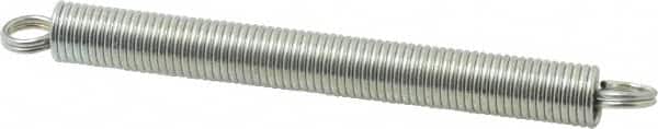 Gardner Spring 417C Extension Spring: 0.375" OD, 9.42 lb Max Load, 9.42" Extended Length, 0.0475" Wire Dia 