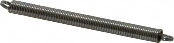 Gardner Spring 418C Extension Spring: 0.375" OD, 9.42 lb Max Load, 9.42" Extended Length, 0.0475" Wire Dia 