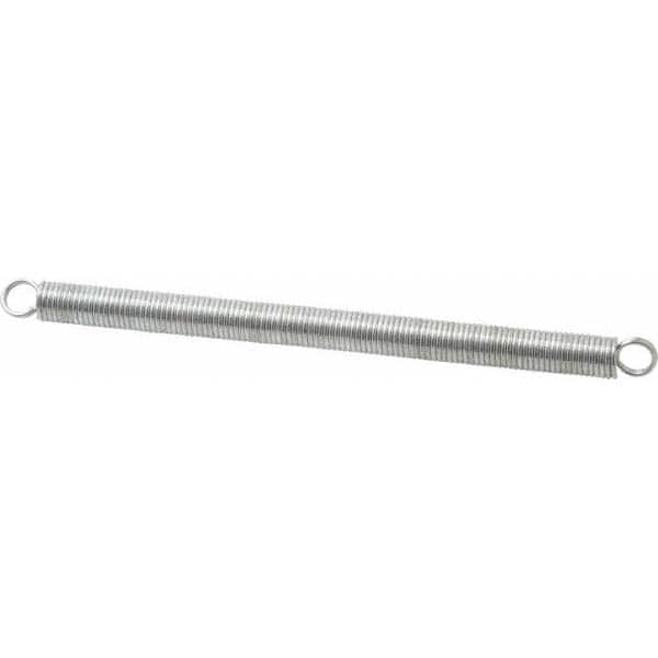 Gardner Spring 419C Extension Spring: 0.375" OD, 9.42 lb Max Load, 9.42" Extended Length, 0.0475" Wire Dia 