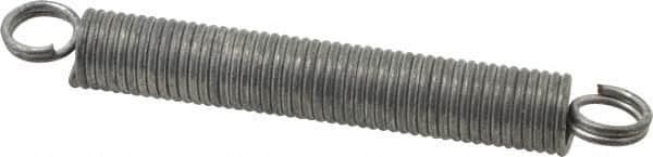 Gardner Spring M-420C Extension Spring: 0.5" OD, 15.58 lb Max Load, 15.58" Extended Length, 0.0625" Wire Dia 