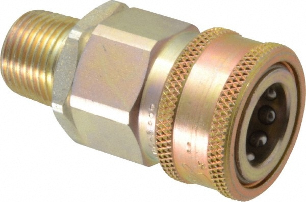 Parker VHC8-8M Hydraulic Hose MPT Fitting: 1/2", 1/2", 4,000 psi Image