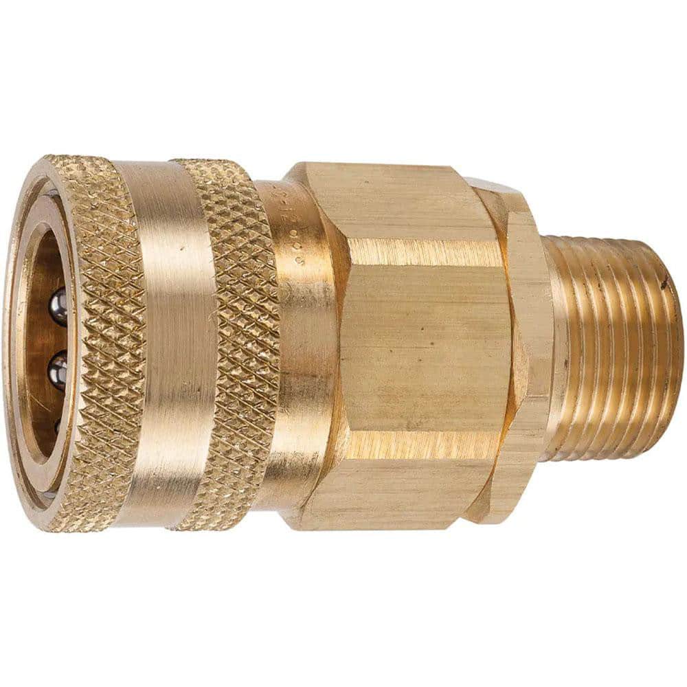 Parker - Compression Tube Connector: 1/4-18″ Thread, Compression x MNPT -  32151920 - MSC Industrial Supply