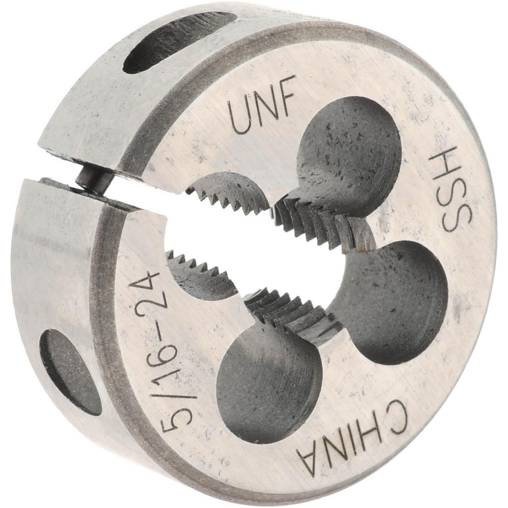 Round Die: 5/16-24, 1" OD, High Speed Steel