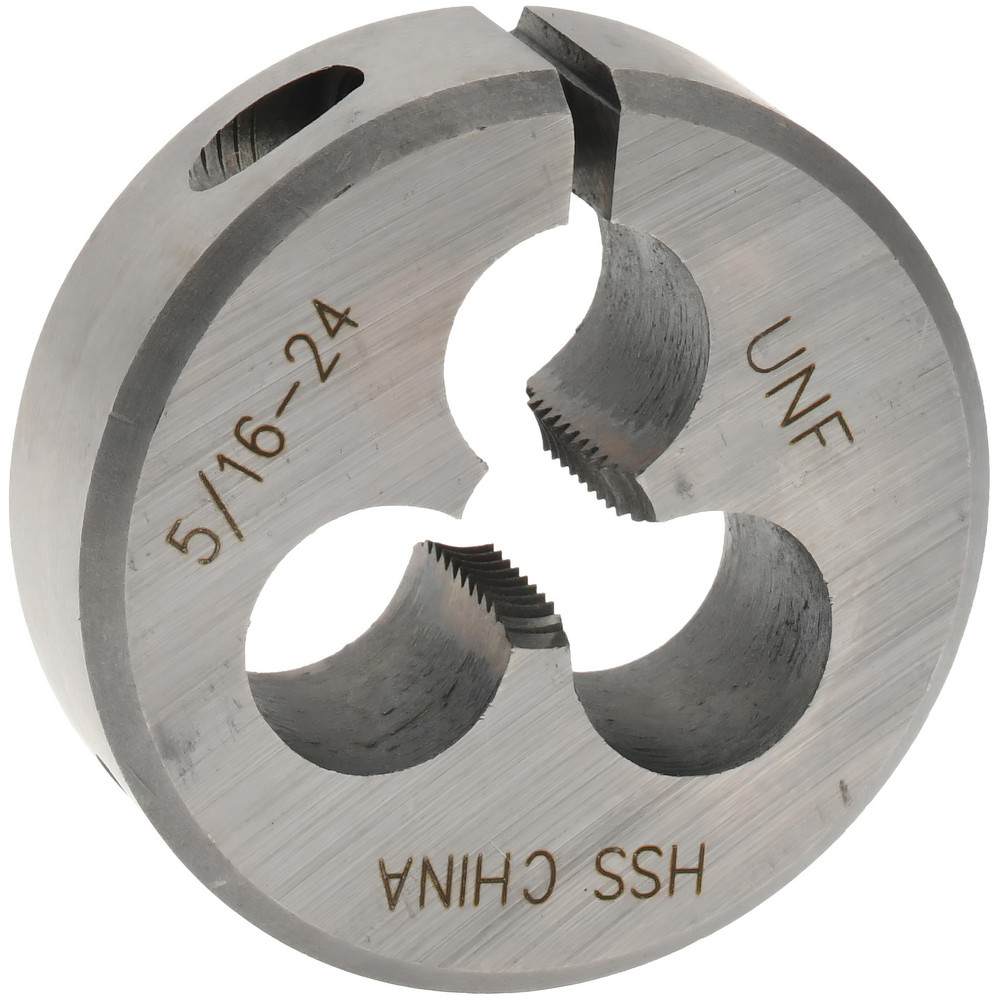 Round Die: 5/16-24, High Speed Steel