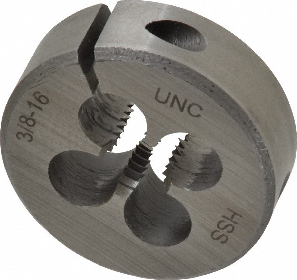 Value Collection 314-1248 Round Die: 3/8-16, High Speed Steel Image