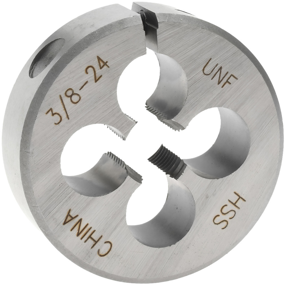 Round Die: 3/8-24, High Speed Steel