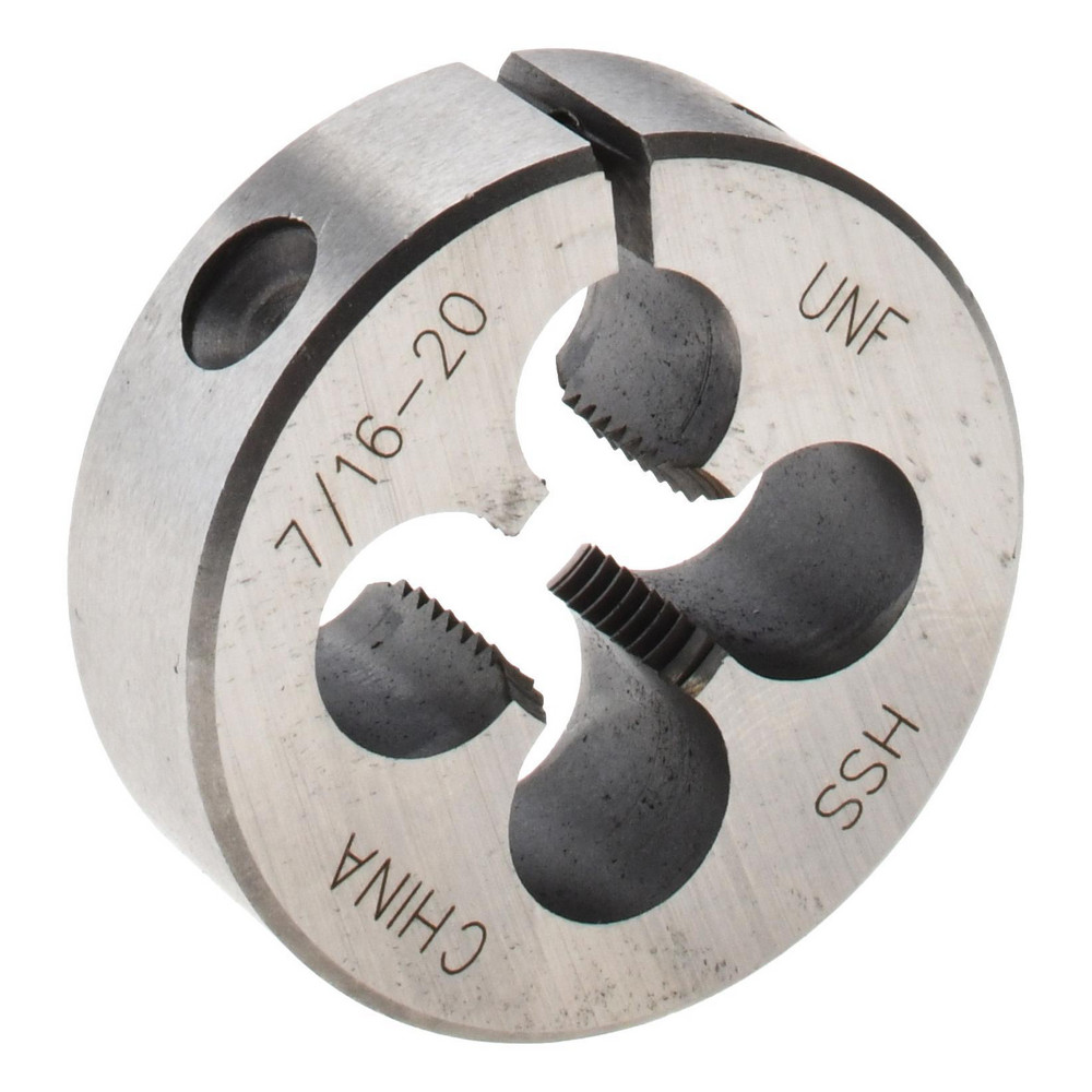Round Die: 7/16-20, High Speed Steel