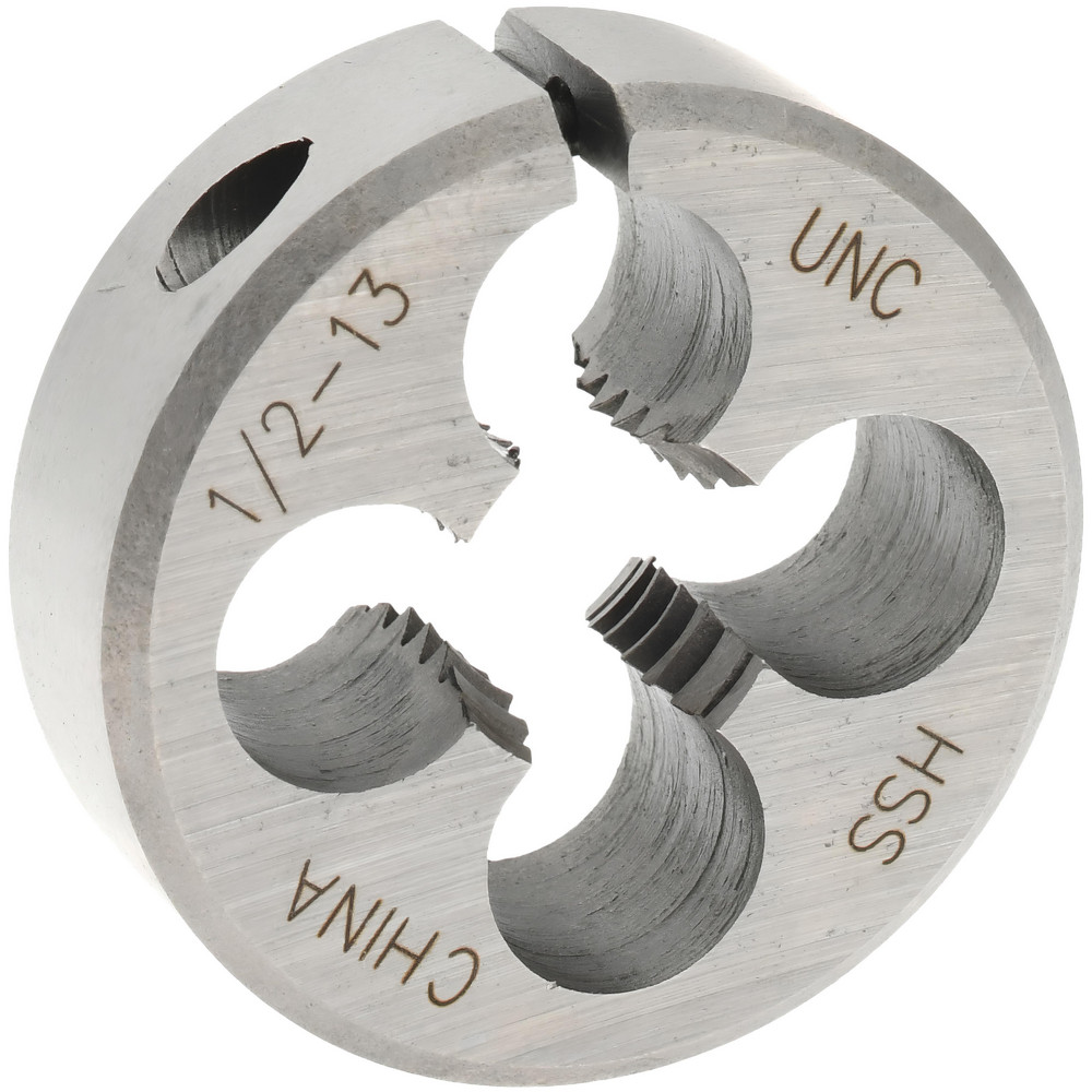 Round Die: 1/2-13, High Speed Steel