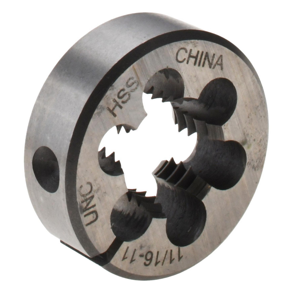 Round Die: 11/16-11, High Speed Steel