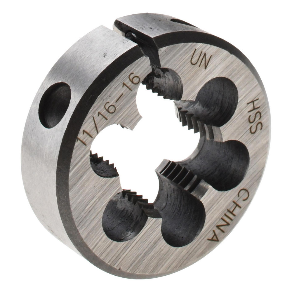 Round Die: 11/16-16, High Speed Steel