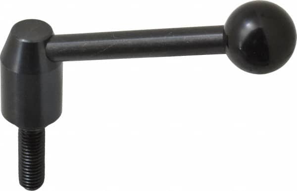 J.W. Winco 8T40A13/E Inch Size Threaded Stud Adjustable Clamping Handle: 1/2-13 Thread, Steel 