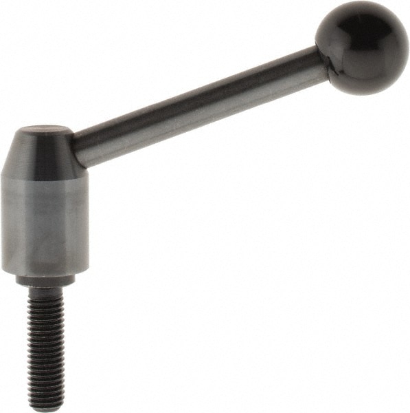 J.W. Winco 12N40A13/E Metric Size Threaded Stud Adjustable Clamping Handle: M12 x 1.75 Thread, 19 mm Hub Dia, Steel 