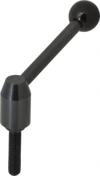 J.W. Winco 12N50A13/E Metric Size Threaded Stud Adjustable Clamping Handle: M12 x 1.75 Thread, 19 mm Hub Dia, Steel 
