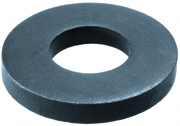 M22 Screw Standard Flat Washer: Steel, Black Phosphate Finish