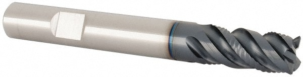 Iscar 5622229 Corner Chamfer End Mill: 0.375" Dia, 0.75" LOC, 4 Flute, 0.012" Chamfer Width, Solid Carbide Image