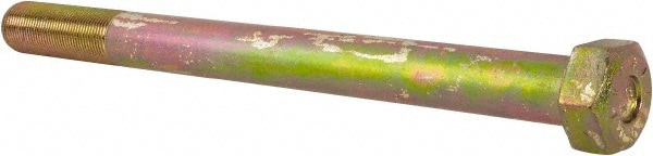 Hex Head Cap Screw: 1-14 x 12", Grade L9 Steel, Zinc Yellow Dichromate Finish