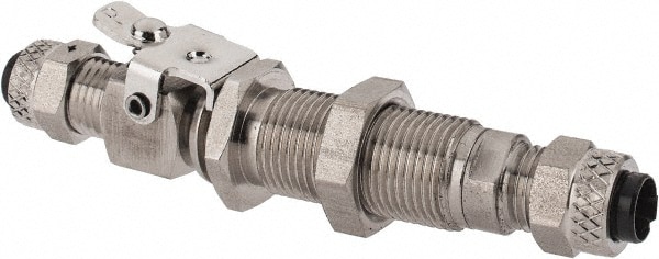 Parker 394PSS-4-4 Compression Tube Single End Shutoff Bulkhead Coupler: Compression x Compression Image