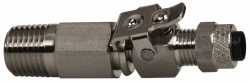 Parker 398PSS-4-4 Compression Tube Single End Shutoff Pipe Coupler: 1/4-18" Thread, Compression x MNPT Image