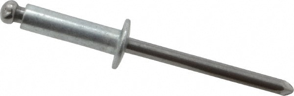 Marson 44152 Open End Blind Rivet: Button Head, Steel Body, Steel Mandrel 