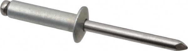 Open End Blind Rivet: Button Head, Steel Body, Steel Mandrel