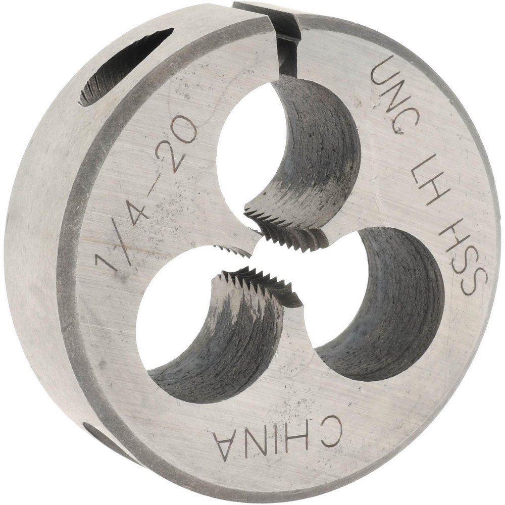 Round Die: 1/4-20, High Speed Steel