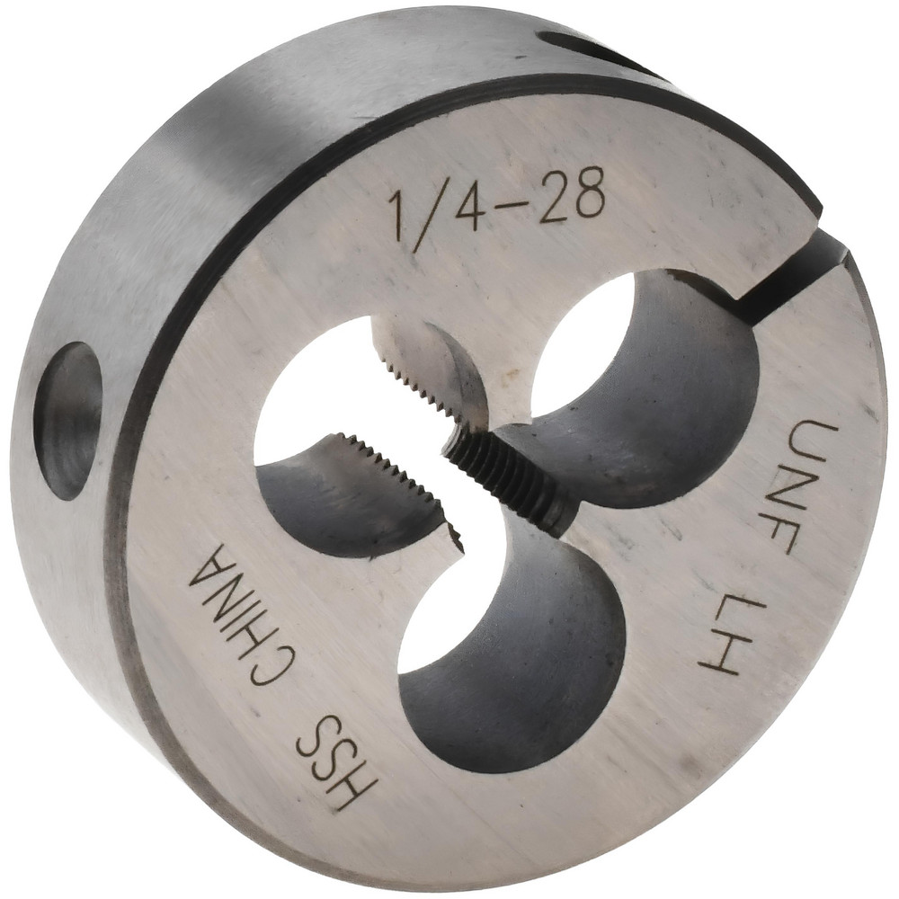 Round Die: 1/4-28, High Speed Steel