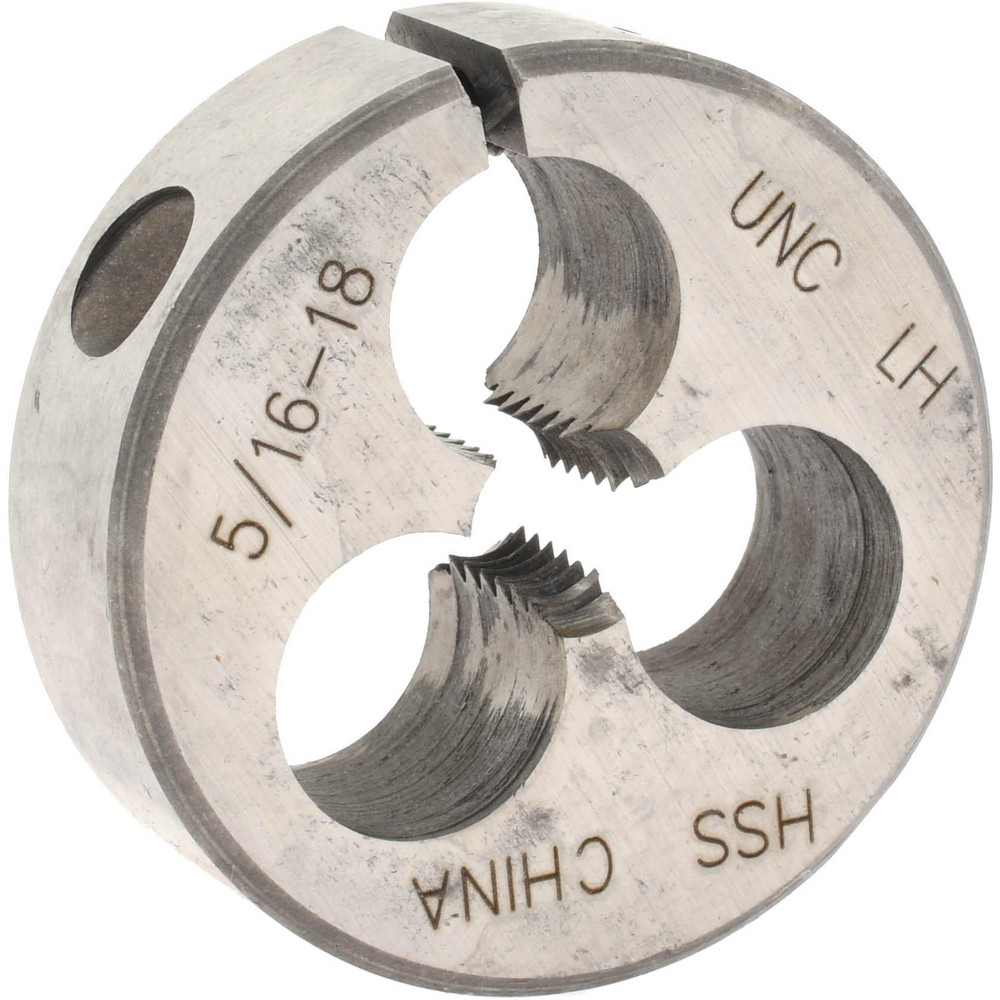Round Die: 5/16-18, High Speed Steel