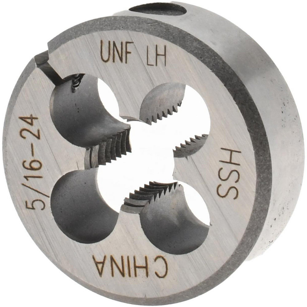 Round Die: 5/16-24, 1" OD, High Speed Steel