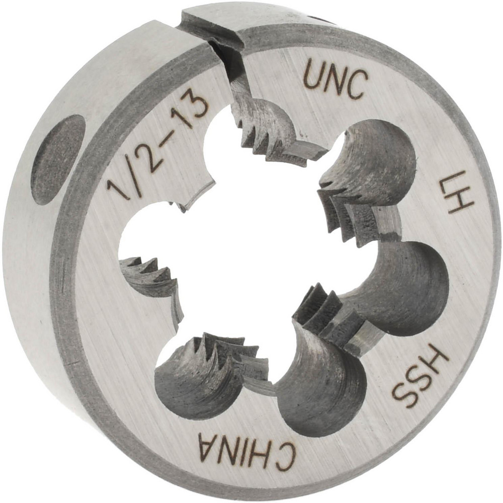 Round Die: 1/2-13, 1" OD, High Speed Steel