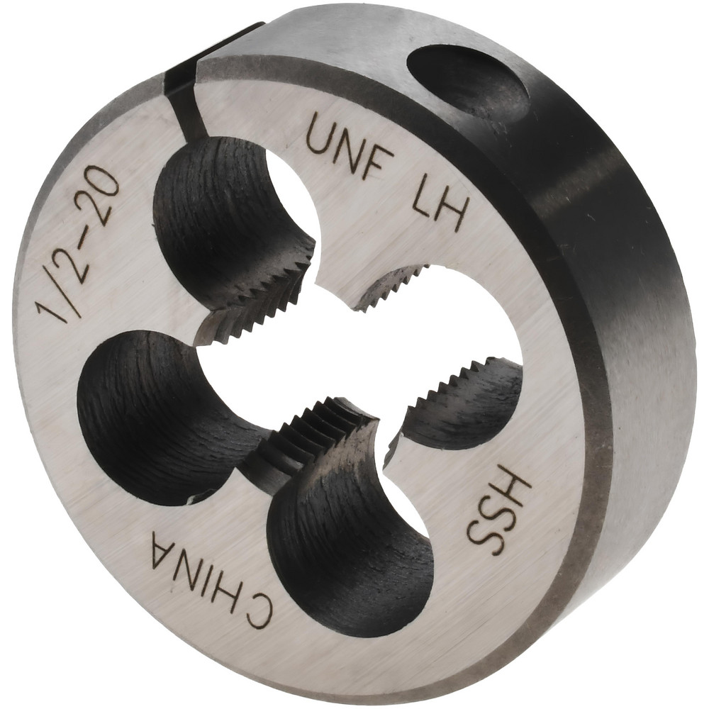 Round Die: 1/2-20, High Speed Steel