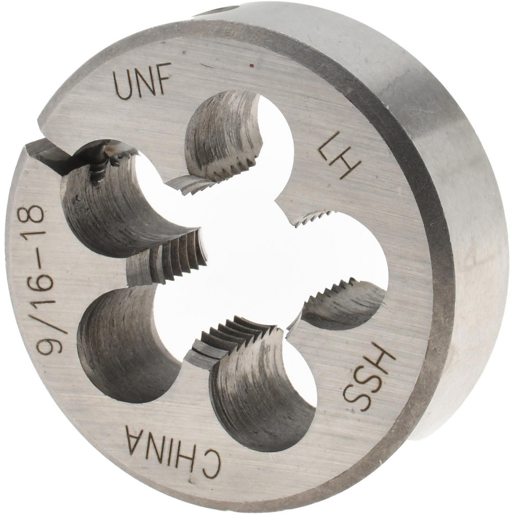 Round Die: 9/16-18, High Speed Steel