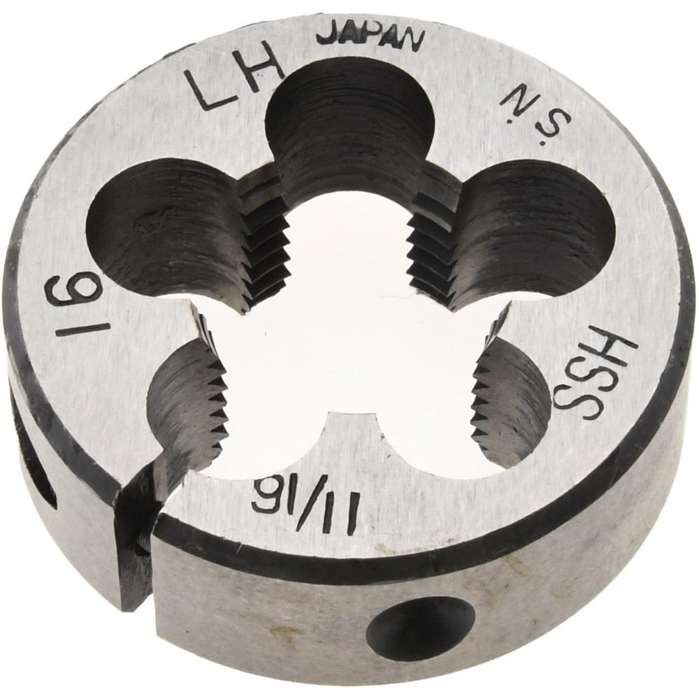Round Die: 11/16-16, High Speed Steel