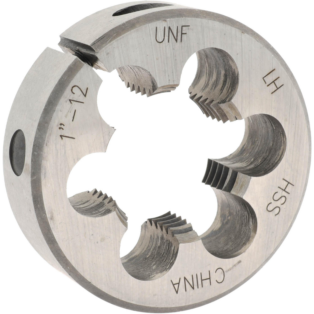 Round Die: 1-12, 2" OD, High Speed Steel