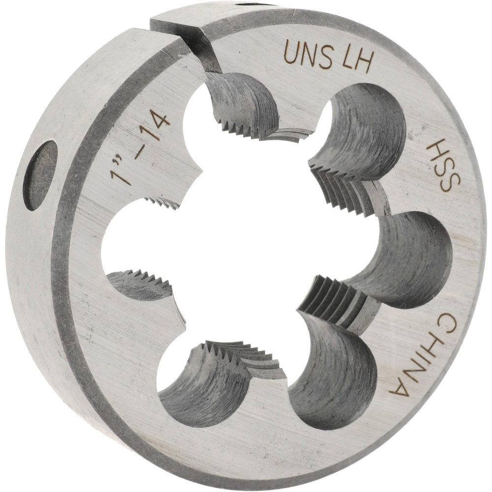 Round Die: 1-14, 2" OD, High Speed Steel