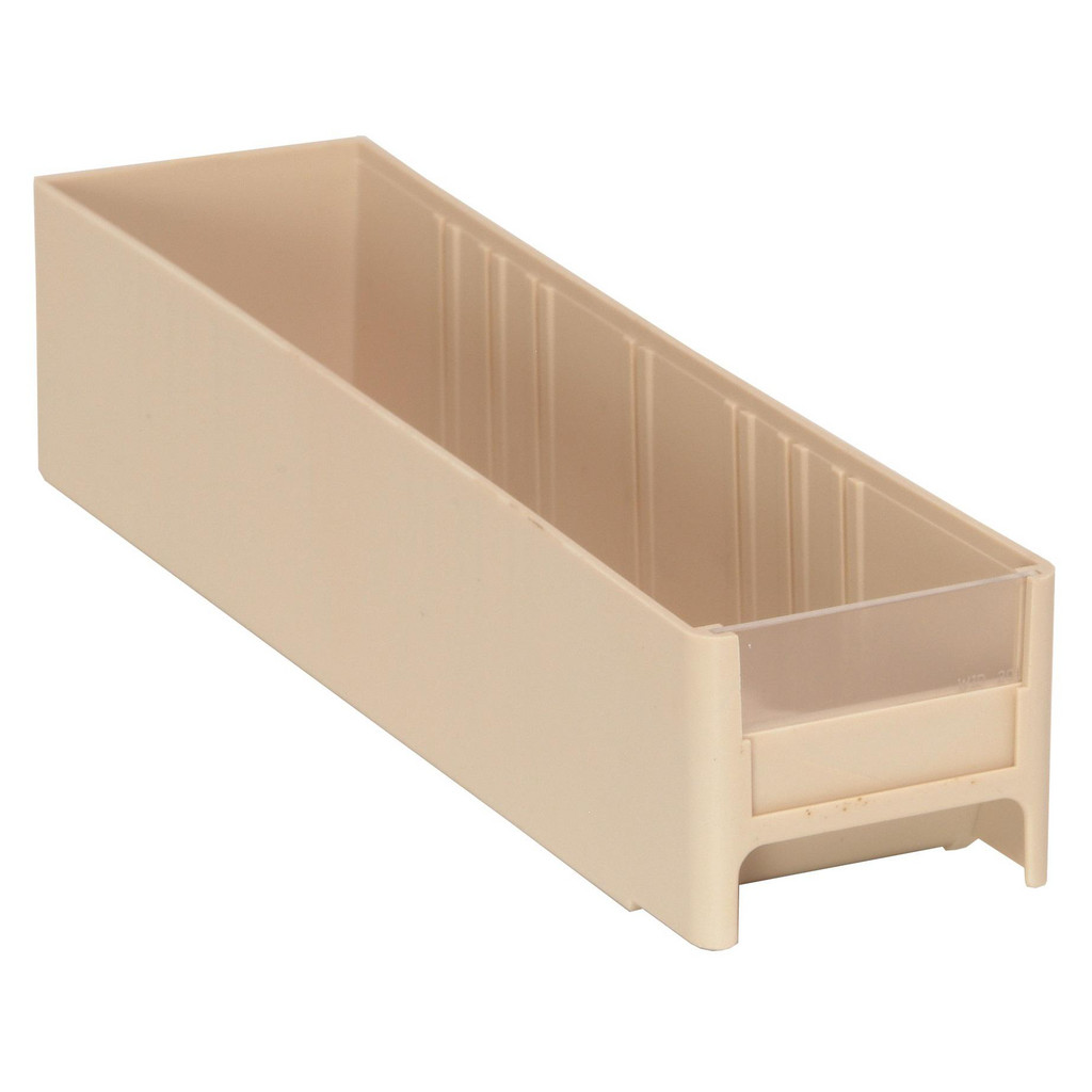 Quantum Storage Plastic Drawer Bin: Ivory - Ivory, High-Impact Polystyrene, 25 Lb Capacity | 24-Pack | Part #IDR201IV