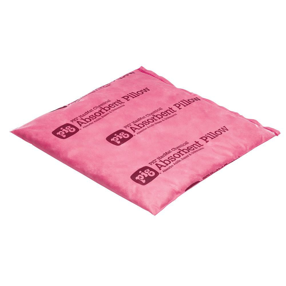 Sorbent Pillows; Application: Chemical; Hazmat ; Overall Width: 17 ; Overall Length: 16.00 ; Overall Height: 2in ; Total Package Absorption Capacity: 10gal ; Filler Material: Polypropylene