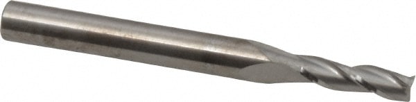 RobbJack C8-303-06 Square End Mill: 3/16 Dia, 5/8 LOC, 1/4 Shank Dia, 2-1/2 OAL, 3 Flutes, Solid Carbide Image